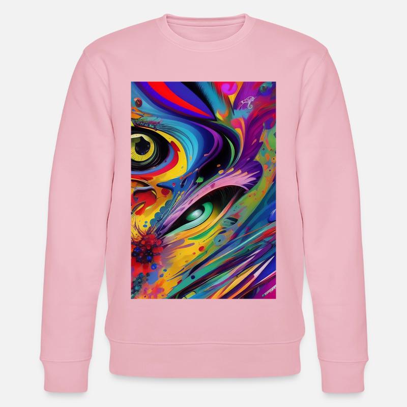 Art abstrait - Sweat bio CHANGER Stanley/Stella Unisexe - rose pâle