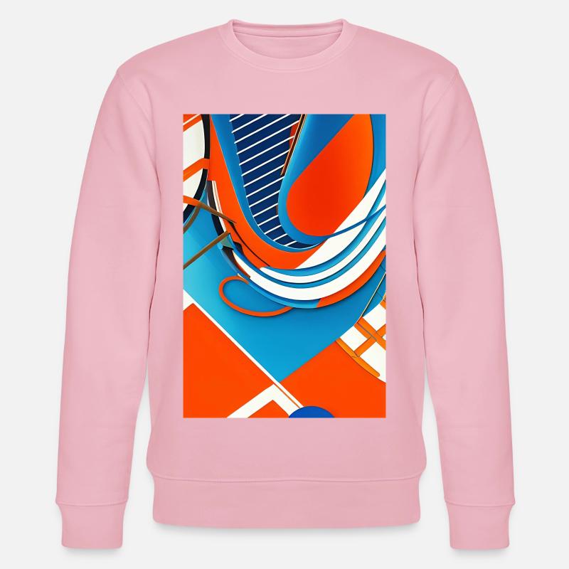 Abstrakte Kunst - Stanley/Stella Unisex Bio-Sweatshirt CHANGER  - Hellrosa