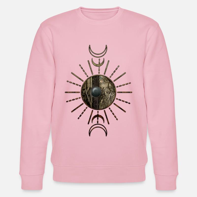 Die Schönheit des Steampunk-Designs - Stanley/Stella Unisex Bio-Sweatshirt CHANGER  - Hellrosa