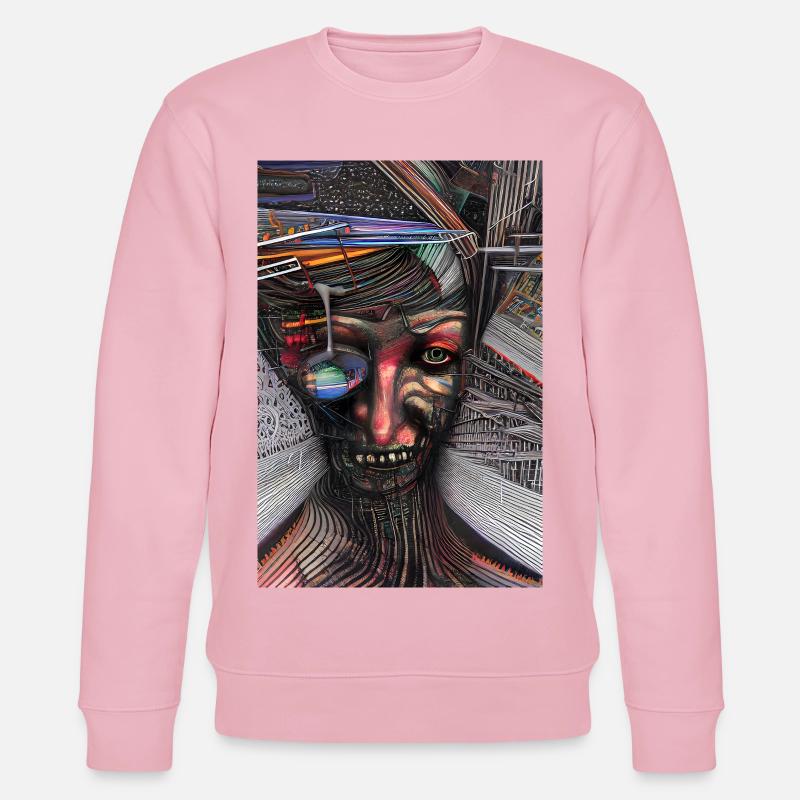 Art abstrait - Sweat bio CHANGER Stanley/Stella Unisexe - rose pâle
