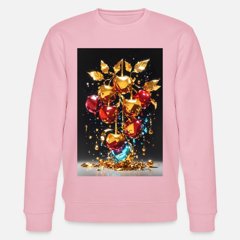 Kirsche Golden - Stanley/Stella Unisex Bio-Sweatshirt CHANGER  - Hellrosa