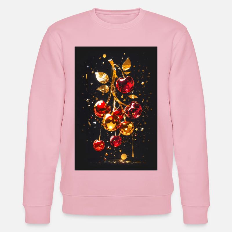 Kirsche Golden - Stanley/Stella Unisex Bio-Sweatshirt CHANGER  - Hellrosa