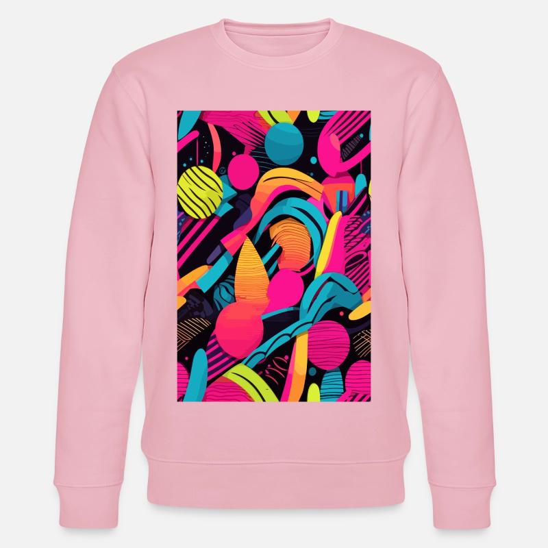 Modern Abstract Pattern - Stanley/Stella CHANGER Unisex Organic Sweatshirt - cotton pink
