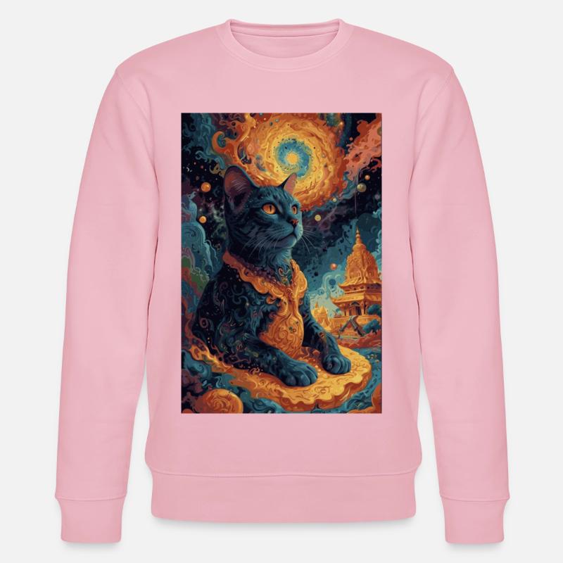 black Buddha1 - Stanley/Stella Unisex Bio-Sweatshirt CHANGER  - Hellrosa