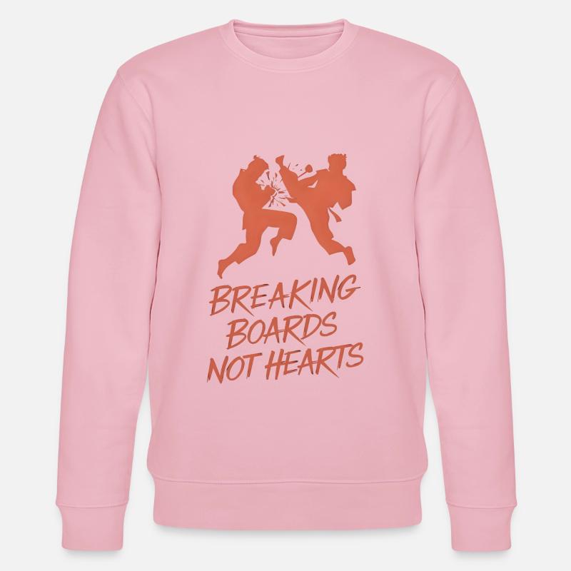 Briser des planches, pas des cœurs - Sweat bio CHANGER Stanley/Stella Unisexe - rose pâle