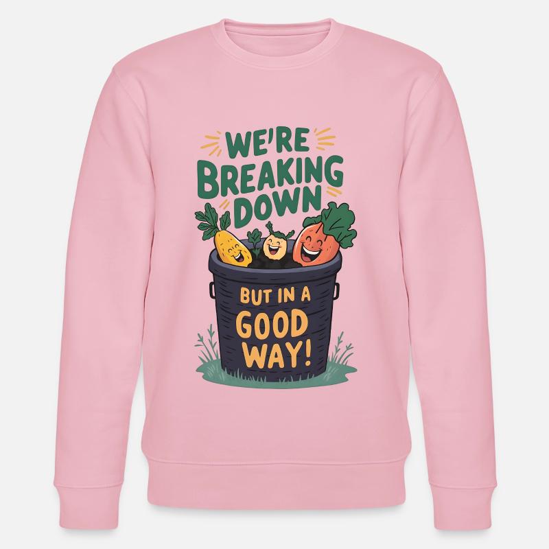 Breaking Down Compost - Stanley/Stella Unisex Bio-Sweatshirt CHANGER  - Hellrosa