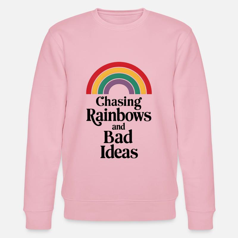 Chasing Rainbows and Bad Ideas - Stanley/Stella Unisex Bio-Sweatshirt CHANGER  - Hellrosa