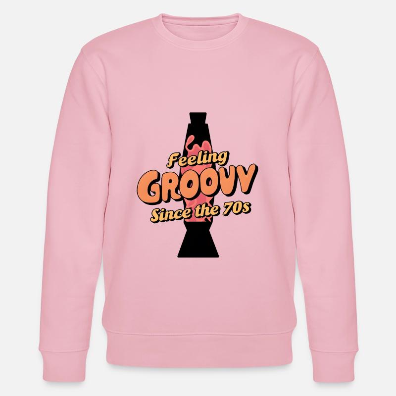 Feeling Groovy - Since The 70s - Stanley/Stella Unisex Bio-Sweatshirt CHANGER  - Hellrosa