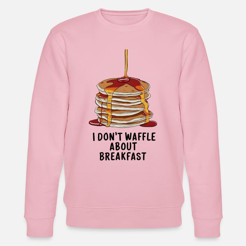 I don't waffle about breakfast - Stanley/Stella Unisex Bio-Sweatshirt CHANGER  - Hellrosa