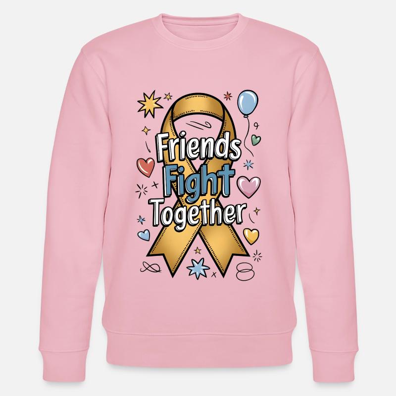 Des amis se battent ensemble - Sweat bio CHANGER Stanley/Stella Unisexe - rose pâle