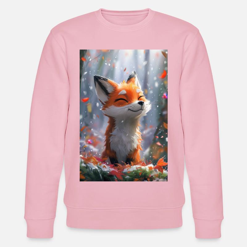 Fuchs Illustration Poster - Stanley/Stella Unisex Bio-Sweatshirt CHANGER  - Hellrosa