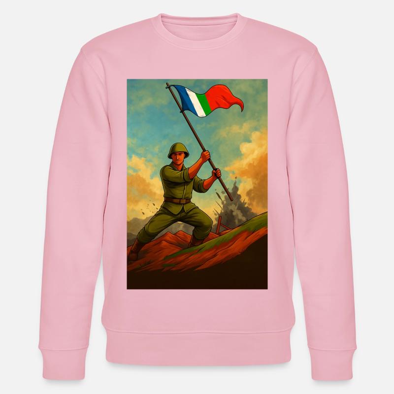 FIRST GENERATION MOLUCCANS - Stanley/Stella CHANGER Unisex Organic Sweatshirt - cotton pink