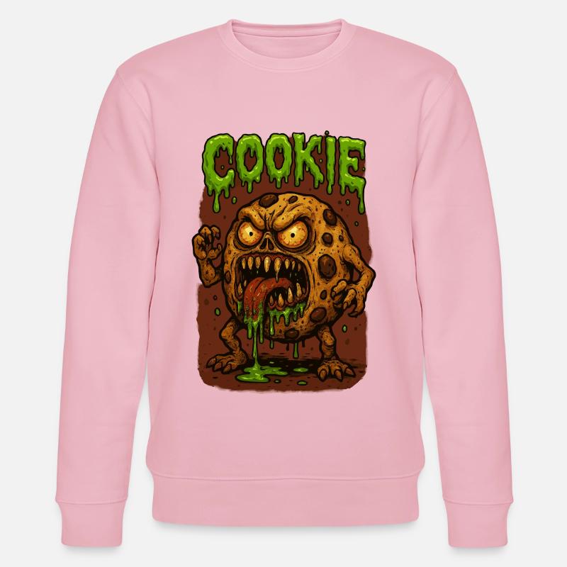 Keks-Zombie Monster - Stanley/Stella Unisex Bio-Sweatshirt CHANGER  - Hellrosa