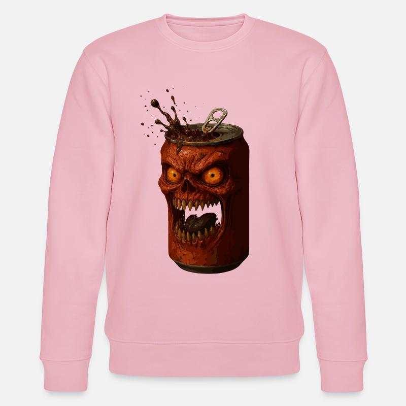 Wütige Horror Dose - Stanley/Stella Unisex Bio-Sweatshirt CHANGER  - Hellrosa