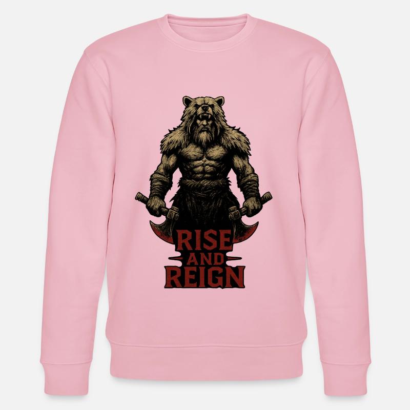 Wikinger Berserker - Rise and Reign - Stanley/Stella Unisex Bio-Sweatshirt CHANGER  - Hellrosa