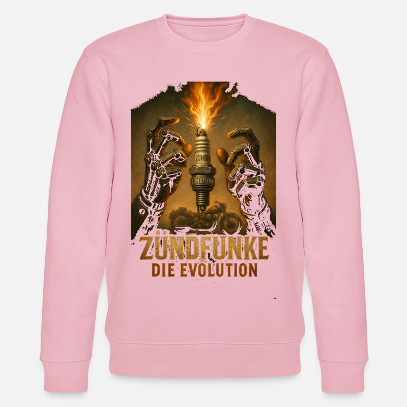 ZÜNDFUNKE – L’évolution - Sweat bio CHANGER Stanley/Stella Unisexe - rose pâle