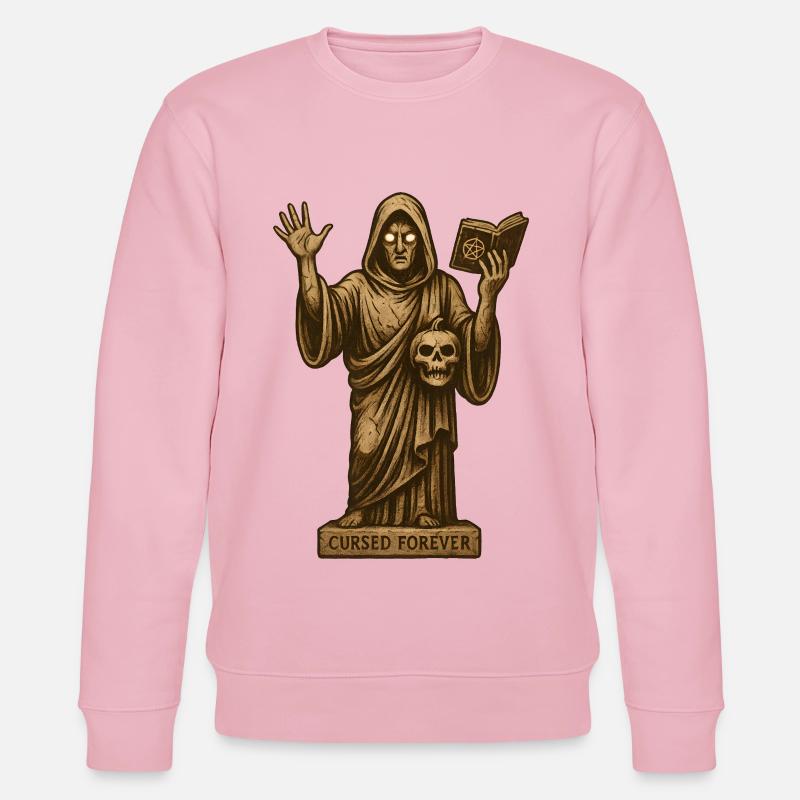 Beschwörer der Dunkelheit Statue - Stanley/Stella Unisex Bio-Sweatshirt CHANGER  - Hellrosa