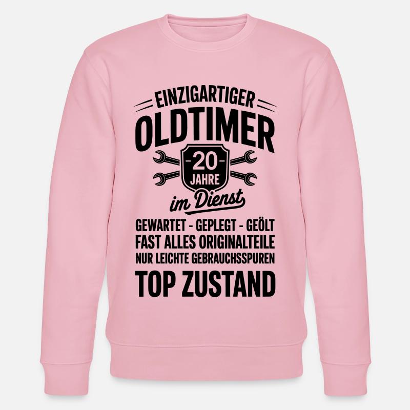20. Dienstjubiläum Arbeitskollege - Stanley/Stella Unisex Bio-Sweatshirt CHANGER  - Hellrosa
