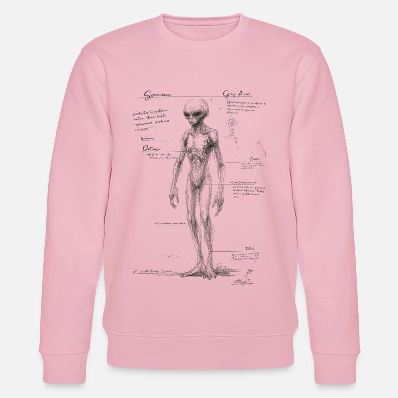 Alien anatomie - Stanley/Stella Unisex Bio-Sweatshirt CHANGER  - Hellrosa