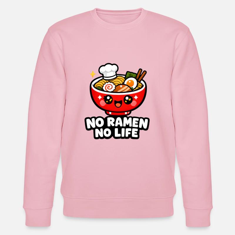 No Ramen No Life - Stanley/Stella Unisex Bio-Sweatshirt CHANGER  - Hellrosa
