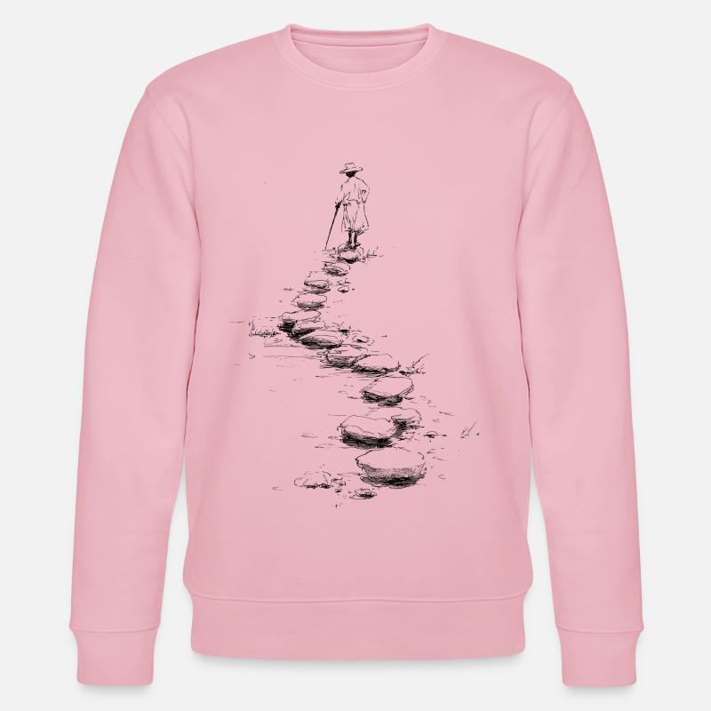 walk the path - Stanley/Stella CHANGER Unisex Organic Sweatshirt - cotton pink