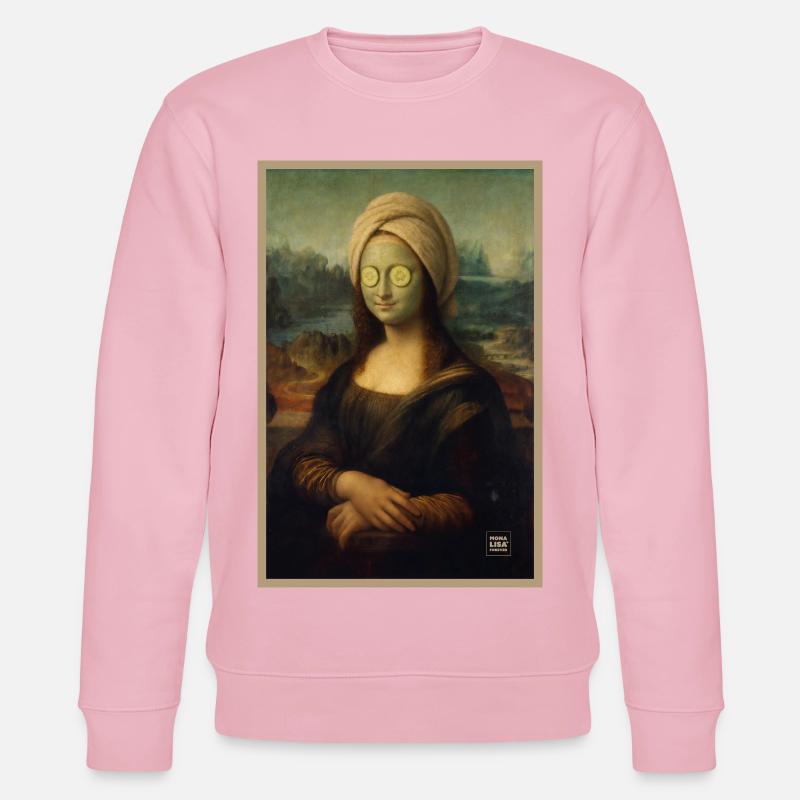 Mona Lisa Spa Day - Stanley/Stella CHANGER Unisex Organic Sweatshirt - cotton pink