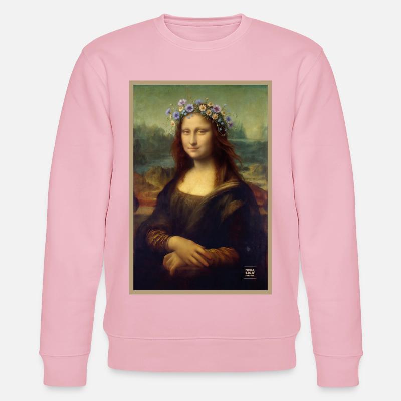 Mona Lisa Blumenkrone - Stanley/Stella Unisex Bio-Sweatshirt CHANGER  - Hellrosa