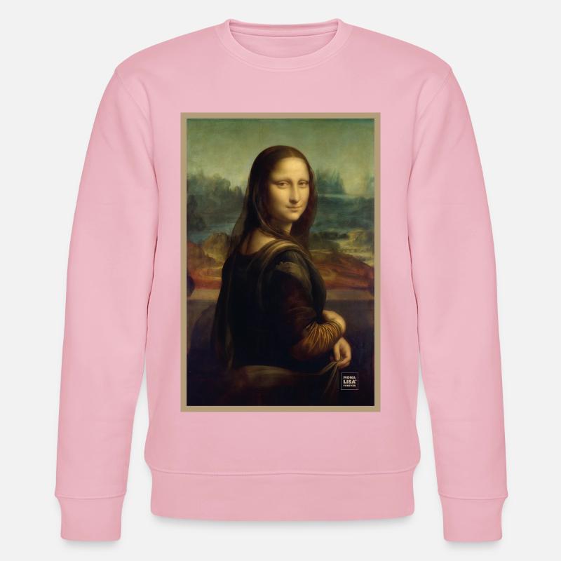 Mona Lisa from Back - Stanley/Stella CHANGER Unisex Organic Sweatshirt - cotton pink