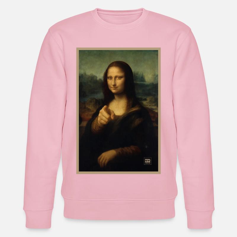 Mona Lisa hat dich gewählt - Stanley/Stella Unisex Bio-Sweatshirt CHANGER - Hellrosa