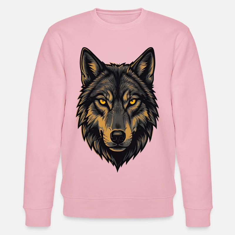 Alpha Wolf - Stanley/Stella CHANGER Unisex Organic Sweatshirt - cotton pink