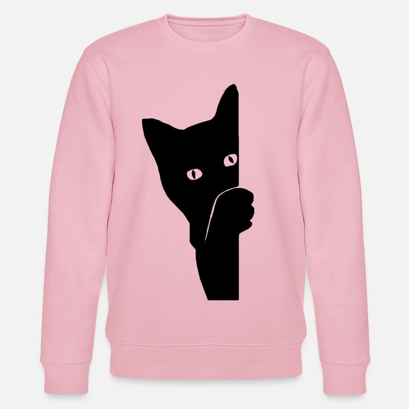 Chat Coucou - Sweat bio CHANGER Stanley/Stella Unisexe - rose pâle