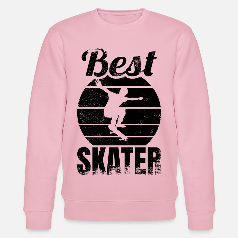 Bester Skateboarder - Stanley/Stella Unisex Bio-Sweatshirt CHANGER  - Hellrosa