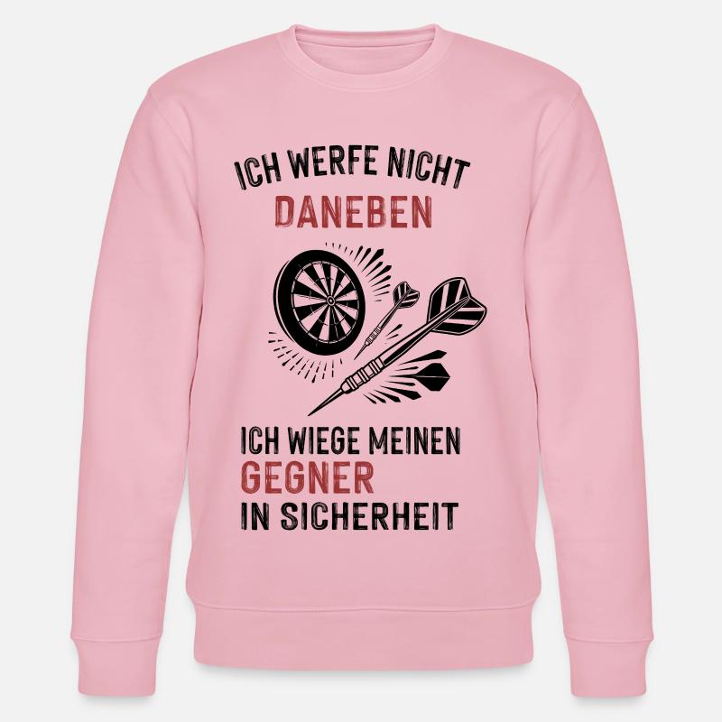 ich werfe nicht daneben... - Stanley/Stella Unisex Bio-Sweatshirt CHANGER  - Hellrosa