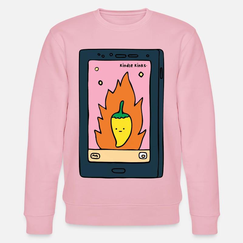 Spicy E-Reader “Kinks” Design | Funny BookT - Stanley/Stella Unisex Bio-Sweatshirt CHANGER  - Hellrosa