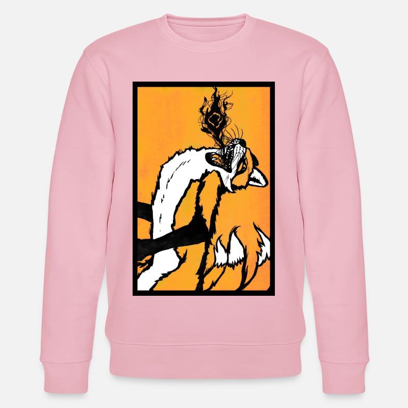 Kitsunefire - Stanley/Stella Unisex Bio-Sweatshirt CHANGER  - Hellrosa