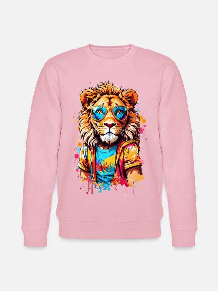 Cool Lion - Sweat bio CHANGER Stanley/Stella Unisexe - rose pâle