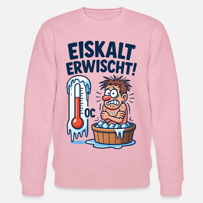 Eiskalt Erwischt Eisbaden  - Stanley/Stella Unisex Bio-Sweatshirt CHANGER  - Hellrosa
