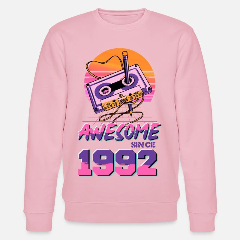 Kassette Neon 1992 - Stanley/Stella Unisex Bio-Sweatshirt CHANGER  - Hellrosa