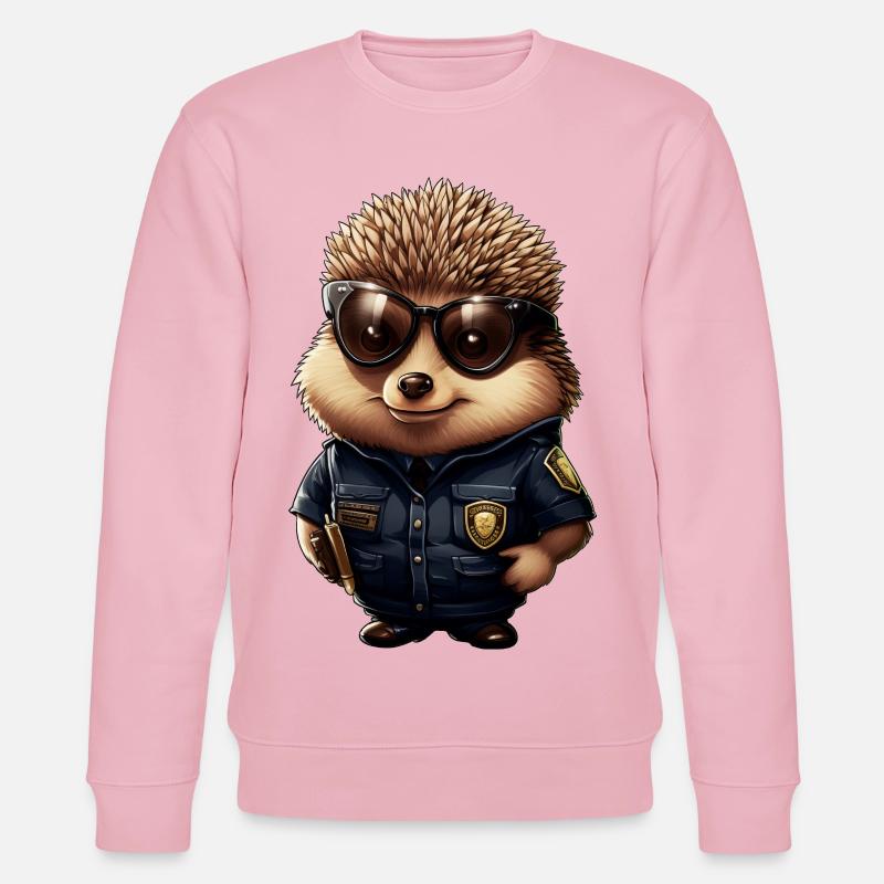 Igel Polizei - Stanley/Stella Unisex Bio-Sweatshirt CHANGER  - Hellrosa