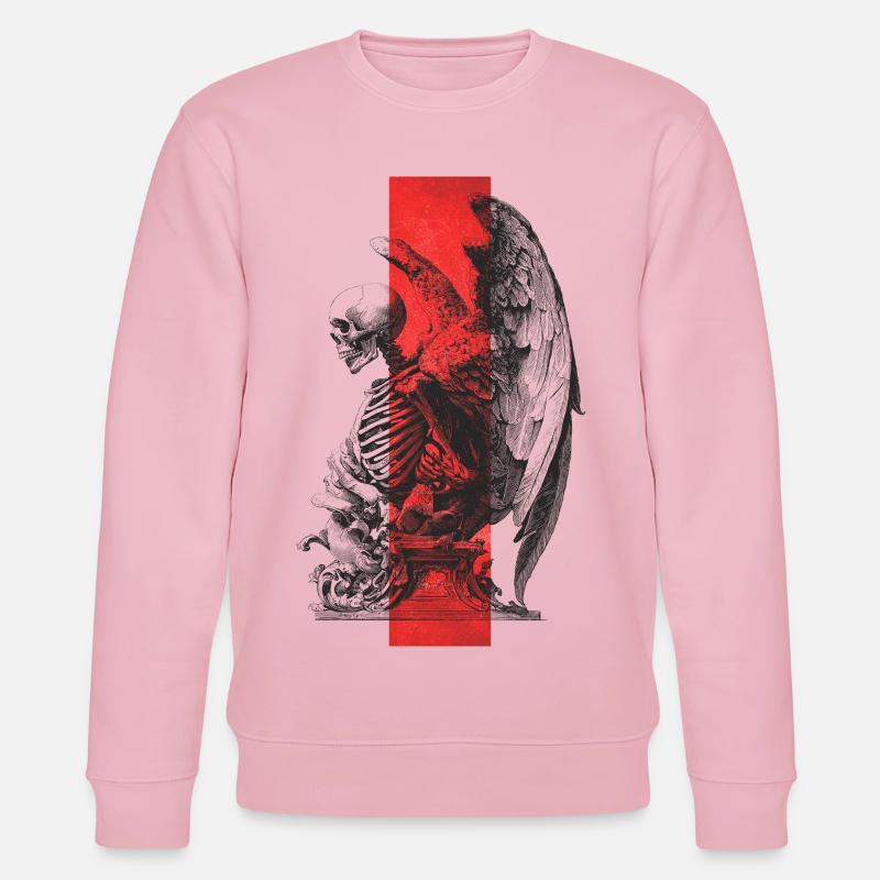 Skeleton Statue - Stanley/Stella Unisex Bio-Sweatshirt CHANGER  - Hellrosa