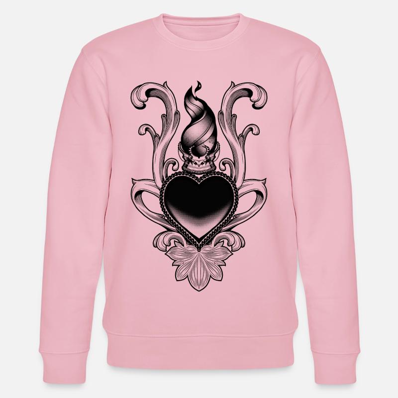 Le Cœur de la Reine V.2 - Sweat bio CHANGER Stanley/Stella Unisexe - rose pâle