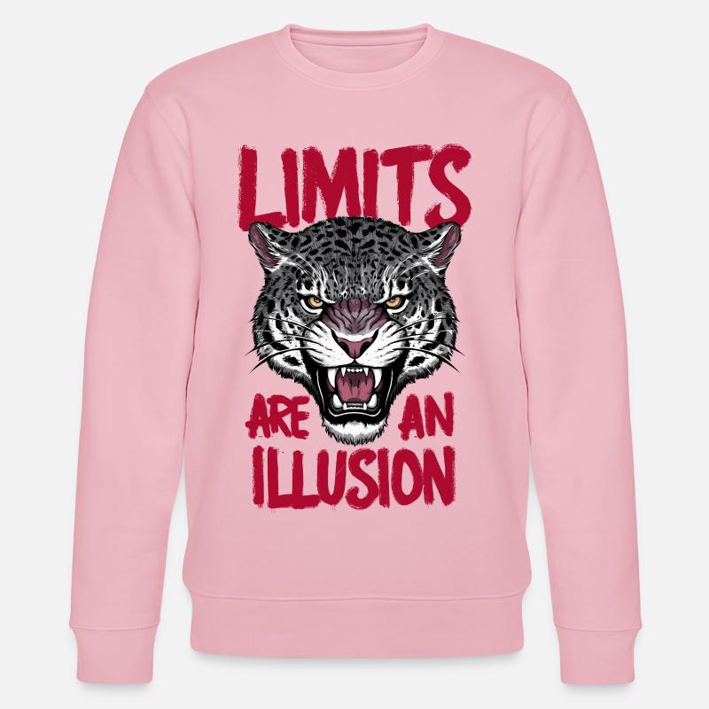 Grenzen sind eine Illusion - Stanley/Stella Unisex Bio-Sweatshirt CHANGER  - Hellrosa