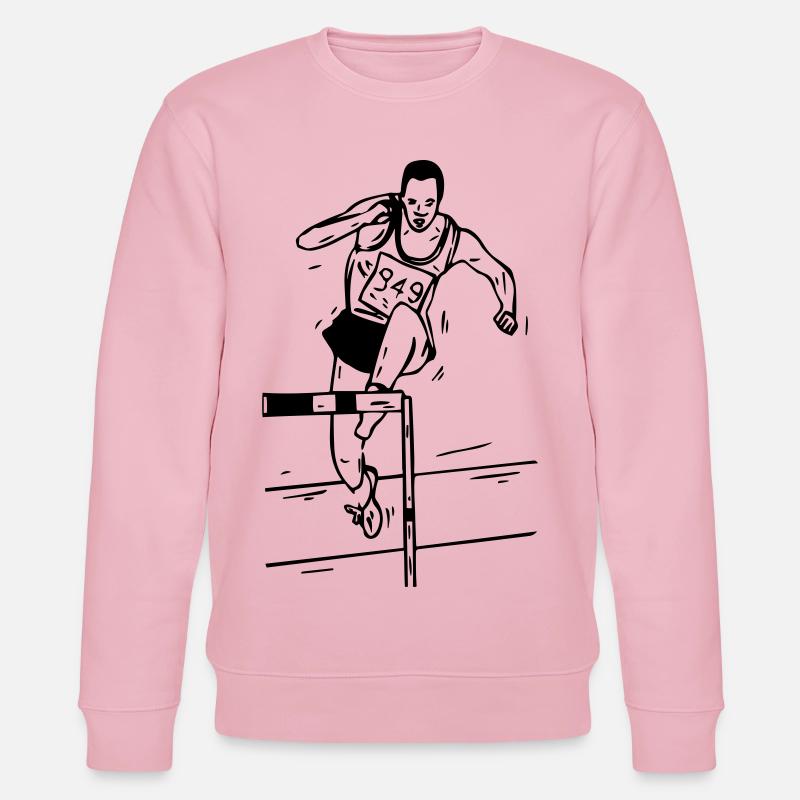 Hürdenlauf - Hürdenläufer - Stanley/Stella Unisex Bio-Sweatshirt CHANGER  - Hellrosa