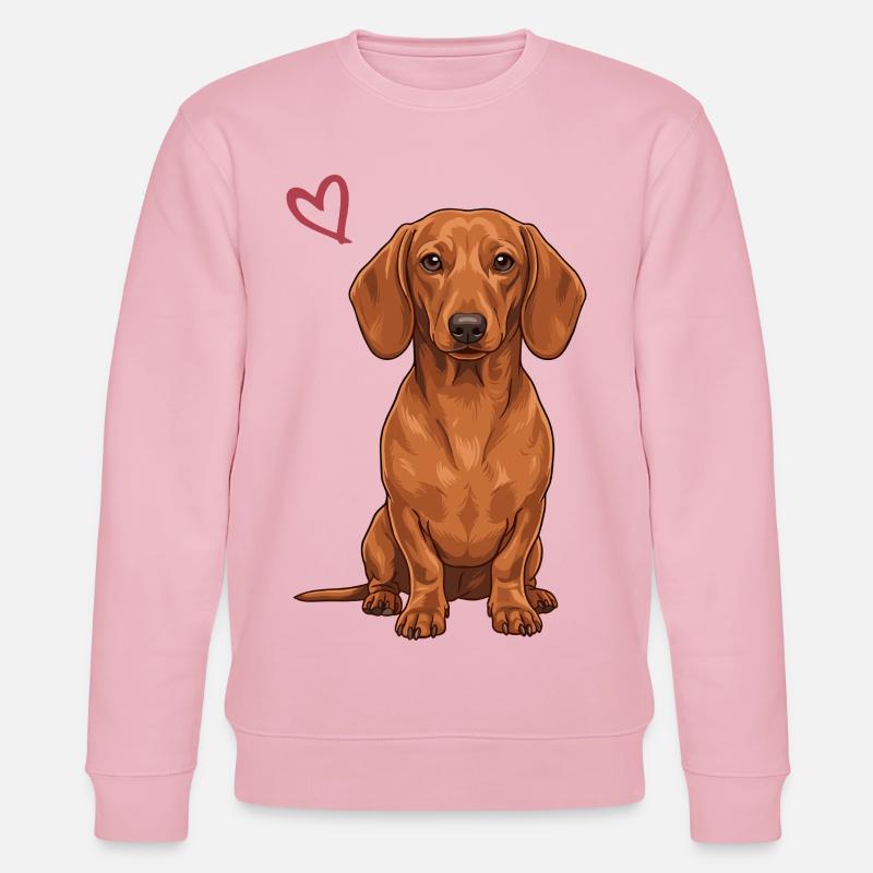 Dackel - Stanley/Stella Unisex Bio-Sweatshirt CHANGER  - Hellrosa