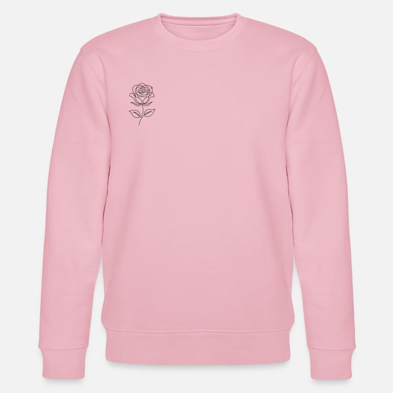 barely a rose - Stanley/Stella Unisex Bio-Sweatshirt CHANGER - Hellrosa