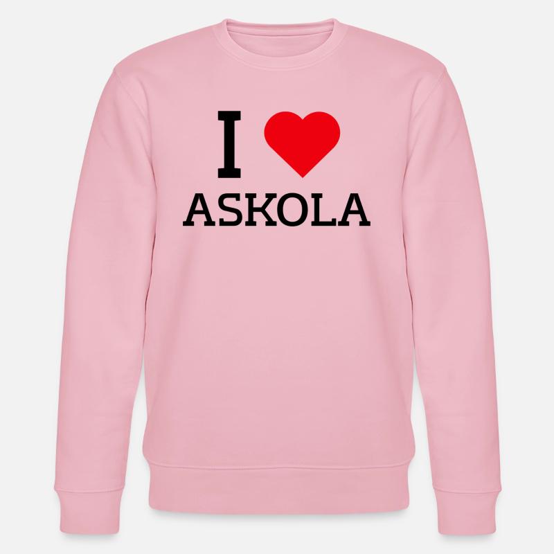 Ich liebe Askola - Stanley/Stella Unisex Bio-Sweatshirt CHANGER  - Hellrosa