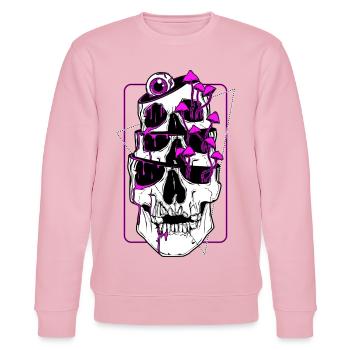 False Awakenig Loop - Stanley/Stella CHANGER Unisex Organic Sweatshirt - cotton pink - Front - Jaron (178cm) & Liana (172cm)