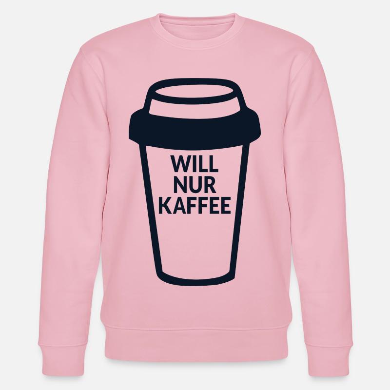 Kaffeetrinkerin Kaffee - Stanley/Stella Unisex Bio-Sweatshirt CHANGER  - Hellrosa