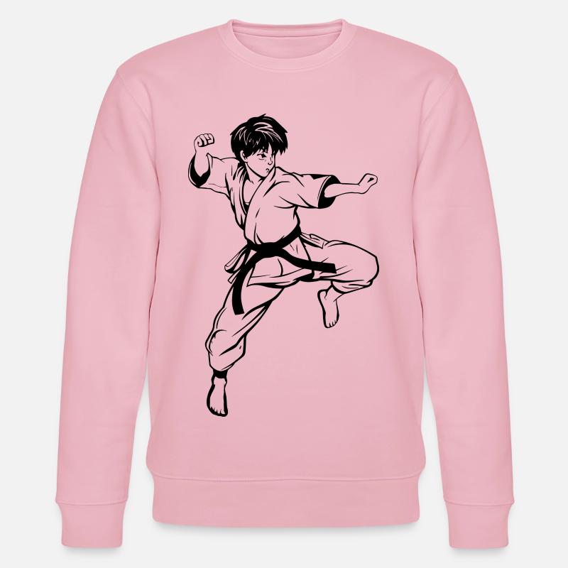 Dessin de karaté garçon - Sweat bio CHANGER Stanley/Stella Unisexe - rose pâle