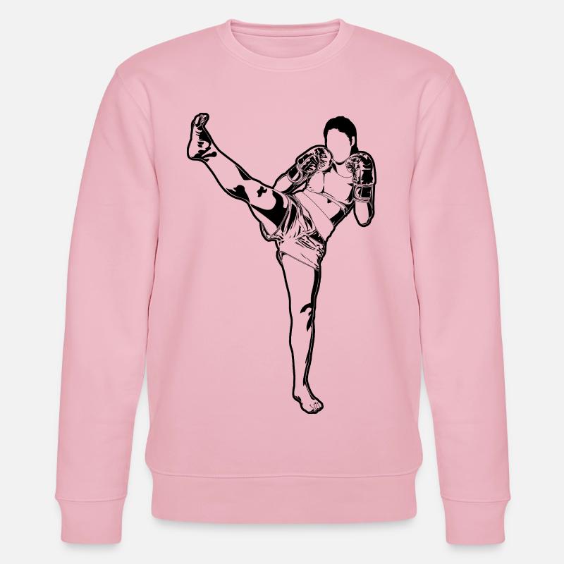 Weiblicher Kickboxer - Stanley/Stella Unisex Bio-Sweatshirt CHANGER  - Hellrosa